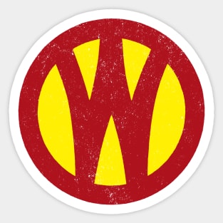 O&W Railroad NYO&W Railway Red & Yellow Logo Distressed Sticker